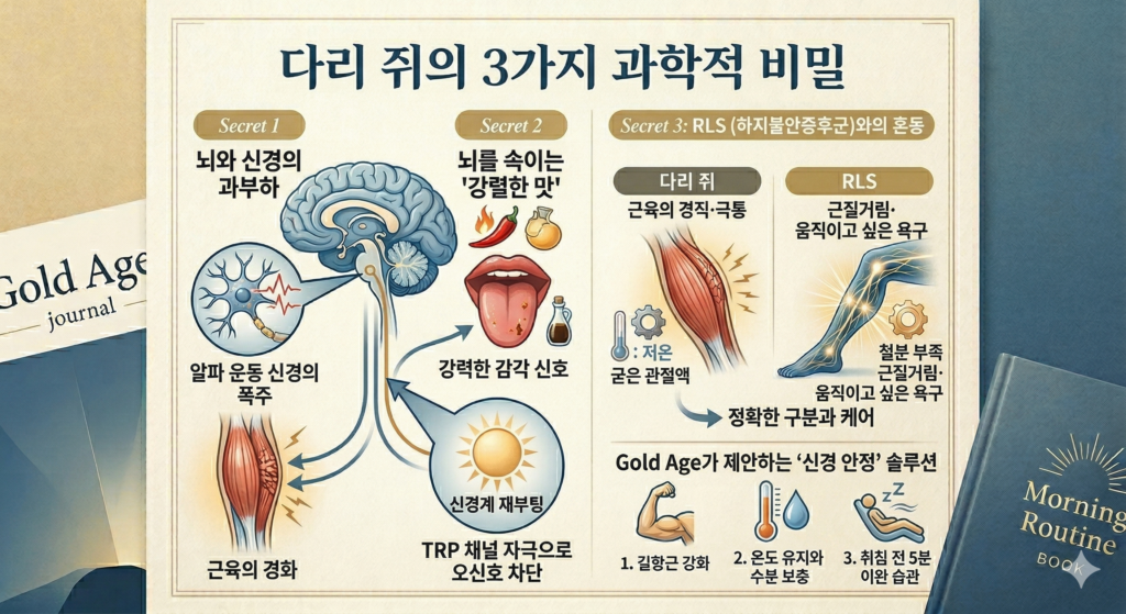 다리 쥐 원인 3가지 과학적 비밀