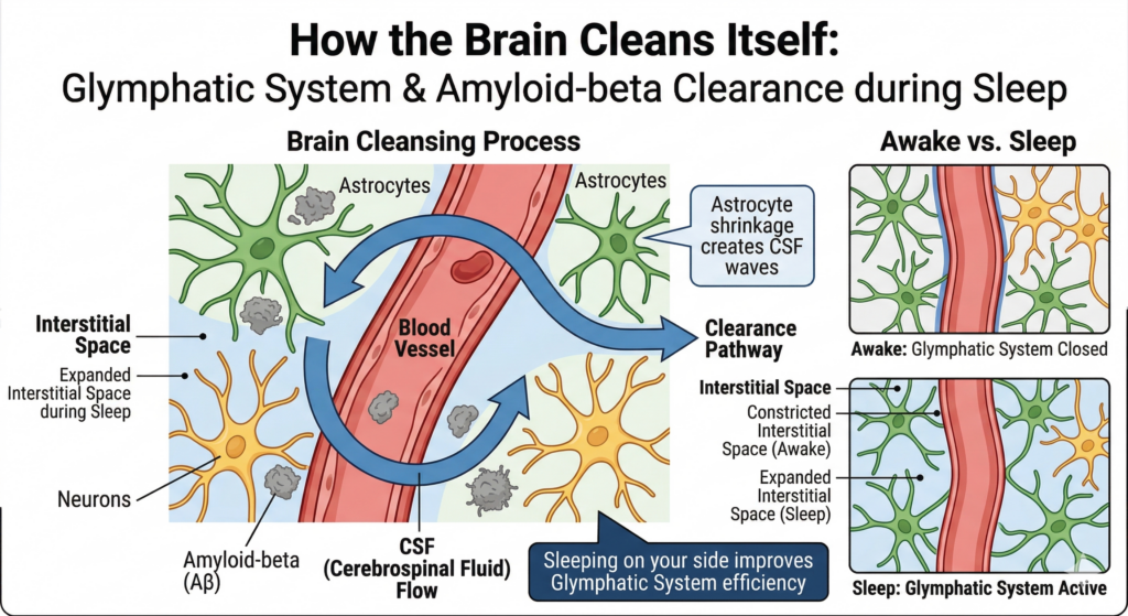 睡眠中の脳の掃除方法：グリンパティック・システムとアミロイドベータ排出の仕組み