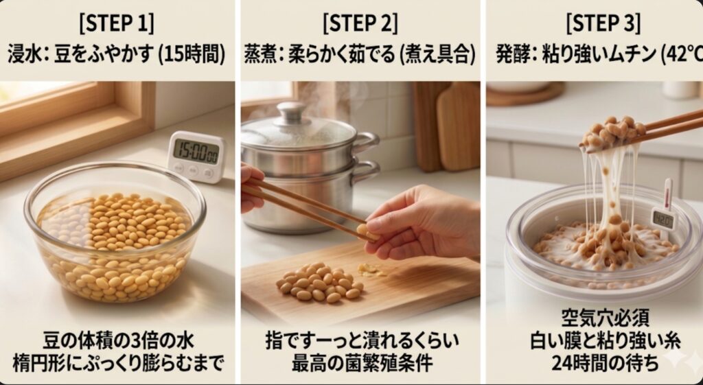 手作り納豆 3ステップ完全攻略レシピ